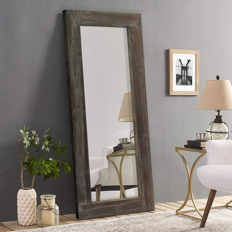Trvone Full Length Mirror Floor Mirror Oil Rubbed Bronze Frame, Hanging Vertically or Horizontally or Leaning Against Wall, Large Bedroom Mirror Dressing Mirror Wall-Mounted Mirror, 58"x24" Trvone