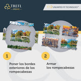 Trefl Dreaming of Winter 1000 Piece Jigsaw Puzzle Prime 27"x19" Thick Cardboard, BIO, ECO, Christmas Jigsaw, Creative Entertainment for Adults and Children from 12 Years Old Trefl