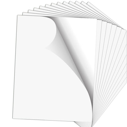 HTVRONT Sublimation Sticker Paper - 20 Pcs Glossy White Waterproof Sublimation Stickers