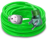pizety Welder Extension Cord 75 ft 10,000 Watts Nema 250-Volt Welder Extension Cord 8 Gauge Lighted end 8/3 Welder Extension Cord 30 amp Plug ETL Approved (75) pizety