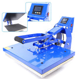 16"x20" Heat Press Machine 5-in-1 Digital Sublimation, Magnetic Semi-Auto Vertical Transfer Press for T-Shirts, Mugs, Hats, Caps & Plates | Blue YIYIBYUS