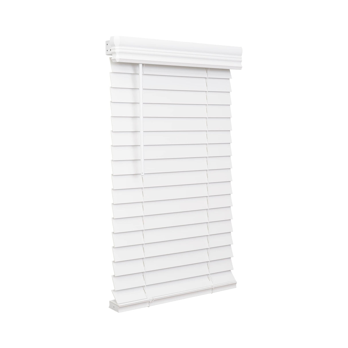 Lotus & Windoware Cordless, 2 Inch Faux Wood Blind, 31" Wide x 36" Long, Window Blinds, Blinds & Shades, Blinds for Indoor Windows, Smooth, Bright White - 31" x 36",Bright White LOTUS & WINDOWARE