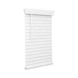 Lotus & Windoware Cordless, 2 Inch Faux Wood Blind, 31" Wide x 36" Long, Window Blinds, Blinds & Shades, Blinds for Indoor Windows, Smooth, Bright White - 31" x 36",Bright White LOTUS & WINDOWARE