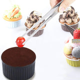 Tangoowal 2 Pcs 12-Inch Fine Tweezer Tongs,Extra-Long Stainless Steel Tweezers Tongs Tangoowal