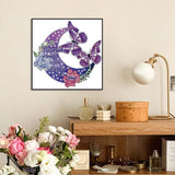 Stalente Diamond Painting Kits for Adults Moon Saying, 5D Special Shape Diamond Art Kits for Beginners, Crystal Rhinestones Diamond Painting for Home Wall Decoration Gift 12×12inch, Butterfly Stalente