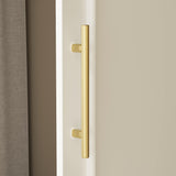 Hitow 2 Door Wardrobe Armoire Closet, 15.7" W Wardrobe Storage Cabinet with 3 Tiers Shelf & Hanging Rod, Slim Narrow Wardrobe Armoire Dresser for Bedroom Clothes Organizer, White Hitow