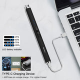 ARECTECH Rechargeable Electric Candle Lighter Arc Plasma Windproof Lighter for Candle Kitchen Birthday Gift for Mom Men Wife with Type-C Cable Black ARECTECH