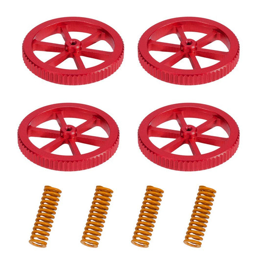 Upgraded 4PCS Creality 3D Printer Aluminum Hand Twist Leveling Nut Hot Bed Die Springs for Ender 3/Ender 3 S1 Pro/3 Pro/3 V2, Ender 5/5 Plus/Pro, CR-10/ CR10S/10S Pro/CR 20 3D Printer - WoodArtSupply