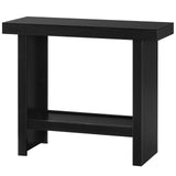 MAHANCRIS Console Table, 39.4'' Black Entryway Table for Hallway, Narrow Sofa Table Behind The Couch, Modern Foyer Tables for Entrance, Living Room, Corridor, Easy Assembly, Black CTHB16801 MAHANCRIS