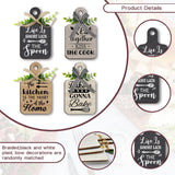 PH PandaHall 4pcs Kitchen Wooden Hanging Signs, Wall Decor Wood Sign Kitchen Wall Decor Hanging Plaques Farmhouse Eat Sign Wood Bar Sign for Home Kitchen Dining Living Room Bar Cafe Art Decor PH PandaHall