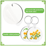 300 Pcs Sublimation Keychain Blanks Bulk Double Side Heat Transfer Sublimation MDF Blank Set with Keychain Rings & Jump Rings,Heat Transfer Keychain Blank Board for DIY Crafts(Round) Guiqulai