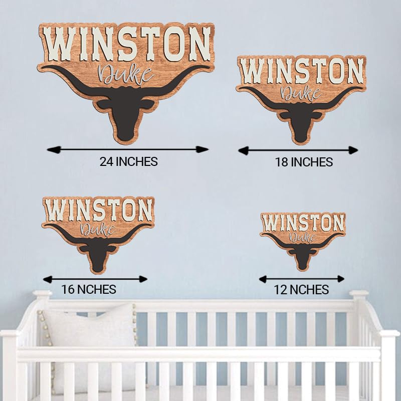 Personalized Nursery name sign, Western nursery decor, Western baby nursery, Nursery name sign for boys, Custom name sign for nursery, Layered baby - WoodArtSupply