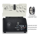 AZZUNO MIG Welder,Flux Core Welder Machine 110V 130Amp, Gasless MIG Welding Machine IGBT Inverter Welder Portable Wire Feed Welder (110V) AZZUNO