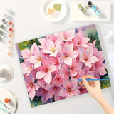 Floral Paint by Numbers Kit for Adults - DIY Pink Hydrangea Blossom Painting on Canvas 16x20 Inches, Acrylic Paint Set, Suitable for Beginners, Botanical Art for Home Decoration or Gifts DecorFriday