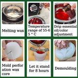 3D Lotus Candle Molds for Candle Making Supplies Flower Silicone Mold for Scented Candles Soap Making DIY Plaster Aromatherapy Candles Home Decor Floral Silicone Molds for Resin Epoxy Cement Gypsum RUIYDZ