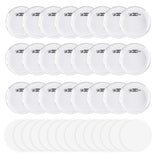 Happizza 1.97 Inch Button Maker DIY Clear Button Pins 50 Pack, Acrylic Button Making Kit, Make Your Own Buttons, Picture Photo Buttons for School Crafts Supplies, Blank Button Pins with Round Paper Happizza
