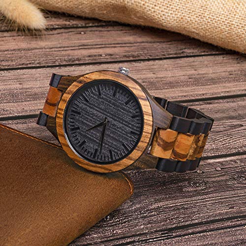 kullder Personalized Groomsmen Gifts for Wedding Engraved Watch for Best Man to Men Custom Wooden Watches for Men Personalized Groomsmen Gifts Ideas - WoodArtSupply