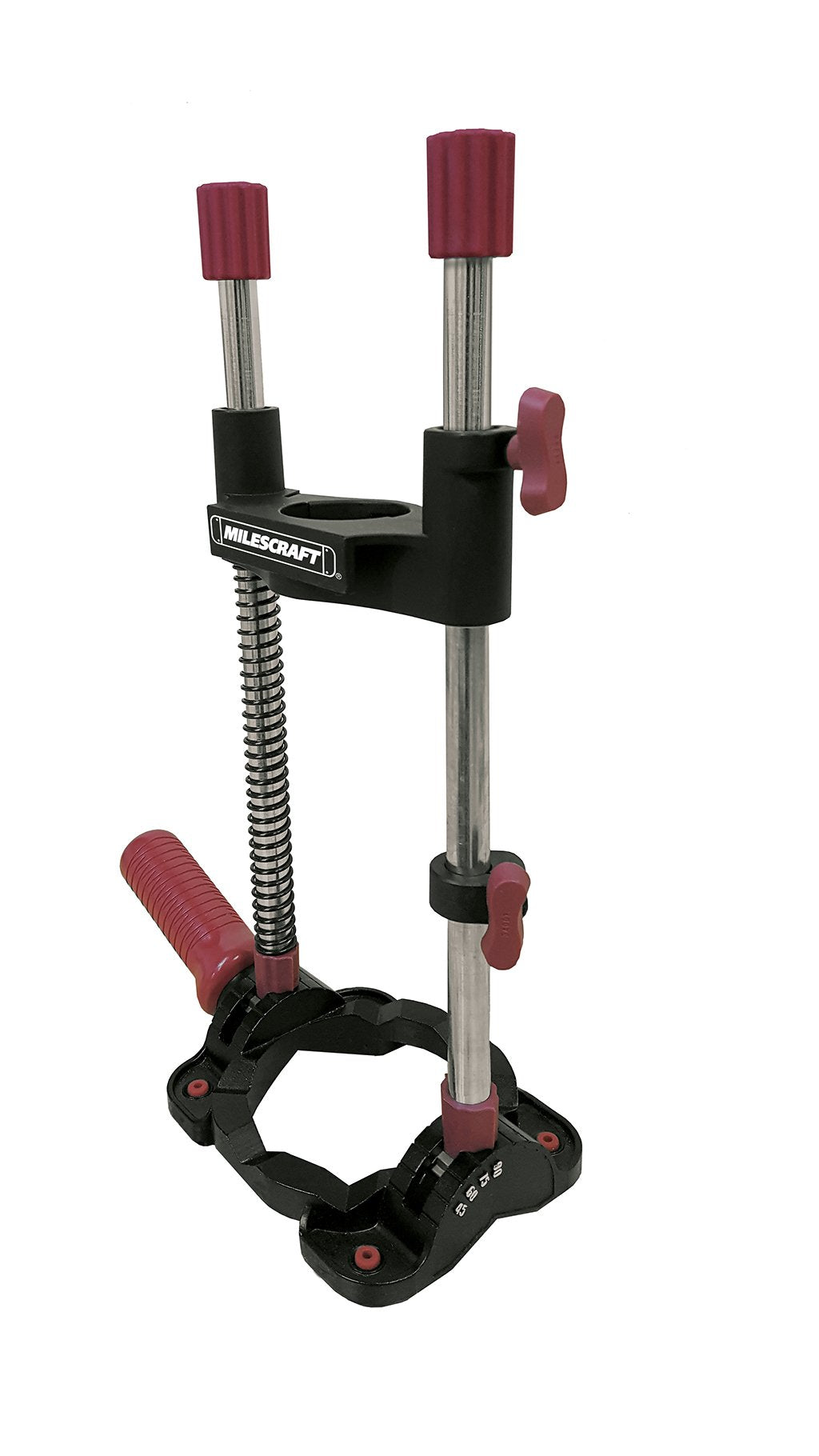 Milescraft 1368 DrillMate Portable Drill Guide - NO CHUCK. Must have 43mm Diameter Collar International Style Drills. Multi-Angle Drilling with Control Spring. NOT FOR MOST DRILLS|Black Milescraft