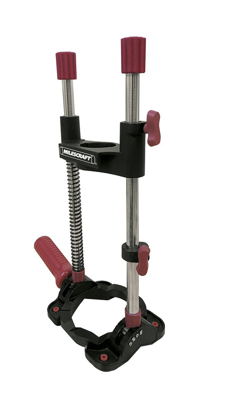 Milescraft 1368 DrillMate Portable Drill Guide - NO CHUCK. Must have 43mm Diameter Collar International Style Drills. Multi-Angle Drilling with Control Spring. NOT FOR MOST DRILLS|Black Milescraft