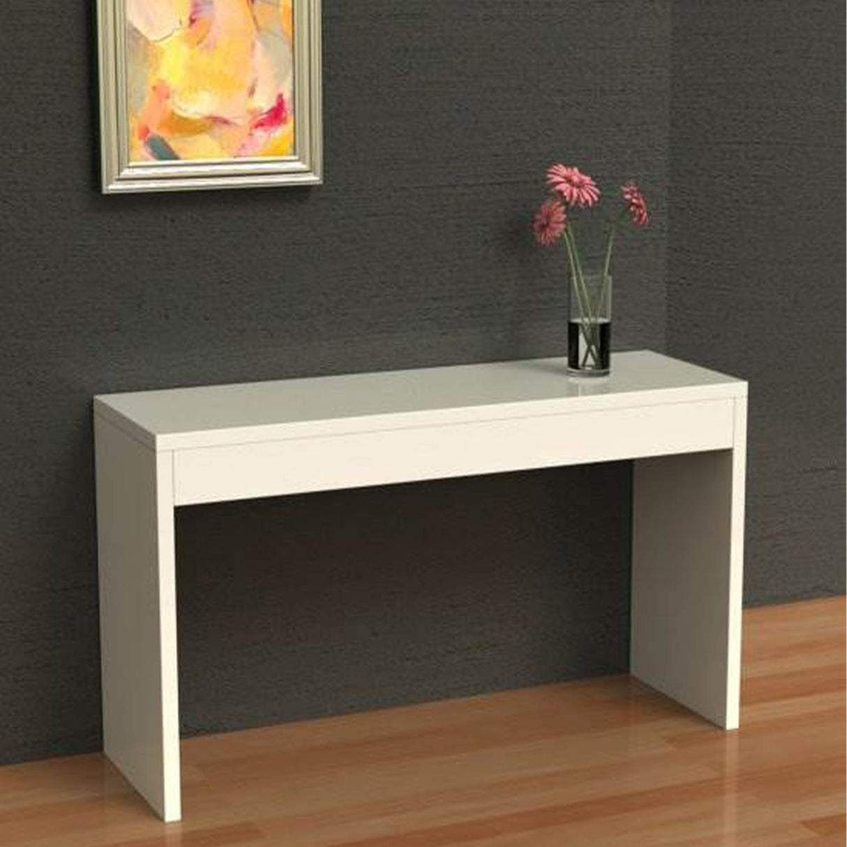 Convenience Concepts Northfield Console Table 48" - Modern Living Room Sofa Table, Contemporary Entryway Hall Table, Foyer Display Table, White Convenience Concepts