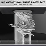 ApexMaker 3D Printer Resin, Photopolymer Resin, High Precision, Low Odor, Rapid Cure for LCD DLP SLA 3D Printers - 385-405nm UV Curing Technology, Premium Quality Liquid Resin - 1000g, Grey ApexMaker