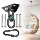 Hammock Hanging kit,360°Rotating 1200 lb Capacity Heavy Duty,Hanger & Swing Hook Snap for Concrete Wood,Hammock,Veranda Seat,Chair,Swing Sets,Yoga and Gym（Without Chain ） YOSE