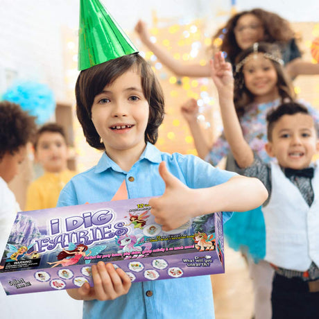 Byncceh Fairy Unicorn Digging Toys for Kids - Premium Excavation Kit,Magical Treasure Hunt Kit with 12 Set, Fairy Unicorn Toys for Girls Party Birthday Gift Byncceh