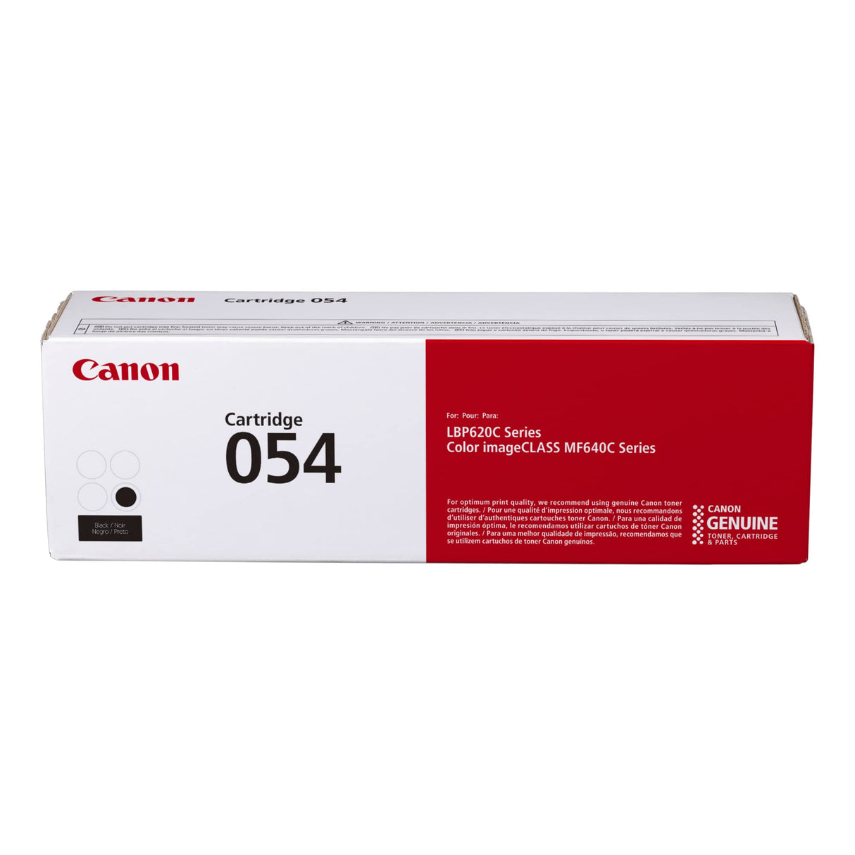 Canon Genuine Toner, Cartridge 054 Black (3024C001) 1 Pack Color imageCLASS MF641Cdw, MF642Cdw, MF644Cdw, LBP622Cdw Laser Printers Canon