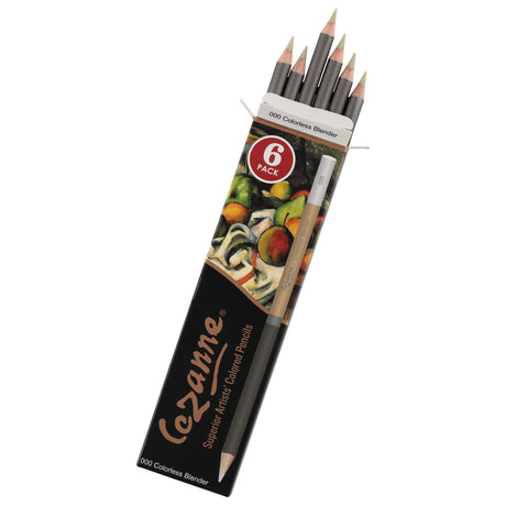 Creative Mark Cezanne Premium Colored Pencils Colorless Blender 6 Pack - Highly-Pigmented Drawing Pencils - Coloring Pencils for Drawing, Blending, Coloring, and More Cezanne