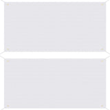 2 Pack Large Blank Banners, SUMERSHA 2 x 4 Feet Polyester Oxford Cloth White Banner with Hanging Rope for Wall Signs, DIY Painting, and Writing, Indoor Outdoor Display and Party Decoration SUMERSHA