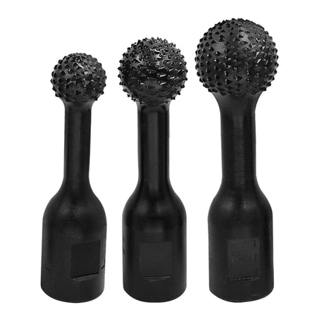 3 Pieces Sphere Rotary Burr Spherical Grinding Head Rotary File Wear Resistance Ball File Carbon Steel for Angle Grinder Polishing MagiDeal