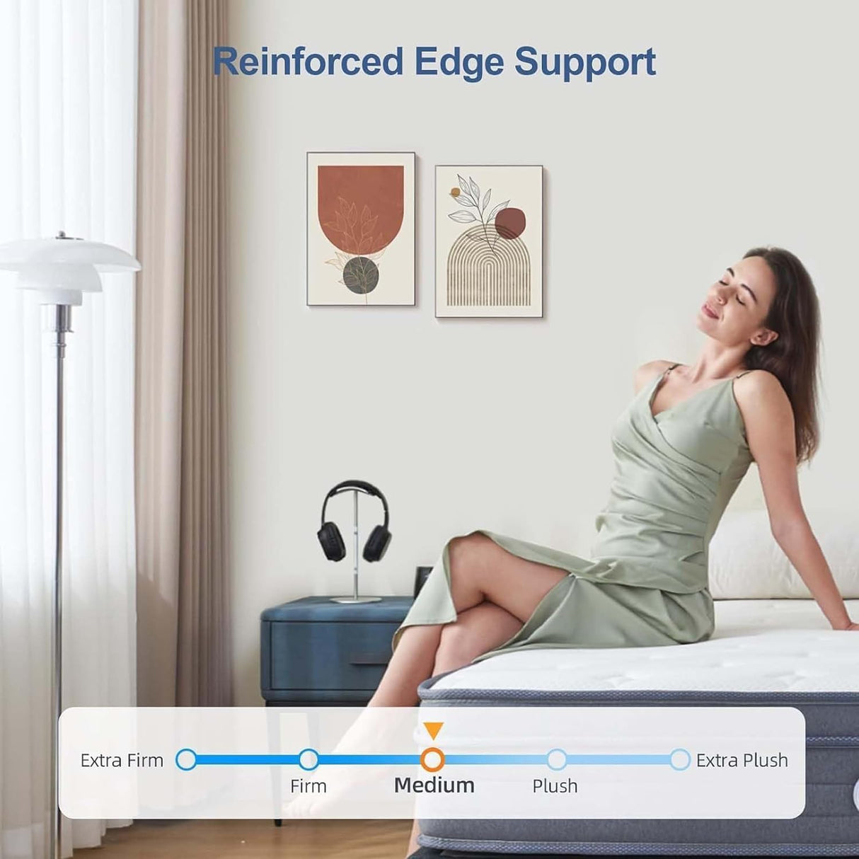 12 Inch King size Mattresses , New Memory Foam Hybrid King Mattress in a Box, Individual Pocket Spring Breathable Comfortable for Sleep Supportive and Pressure Relief, Medium Firm Mattresses (King) AnwickNomo