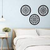 Bnesi 3 Pieces Thickened Rustic Wood Wall Decor,Modern Farmhouse Hanging Decoration for Living Room Bedroom Hallway Decor Office Kitchen Wall Decoration (Modern style) Bnesi