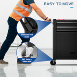 Maemttes 8-Drawers Large Tool Chest, 2-in-1 Detachable Garage Rolling Tool Box Metal Tool Storage Cabinet Removable Lockable Tool Cart with Wheels and Drawers Maemttes