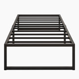 Lutown-Teen 14 Inch Twin XL Bed Frames Heavy Duty Sturdy Metal Platform Bed Frame No Box Spring Needed, Noise Free, Easy Assembly, Black Lutown-Teen