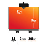 Blackstone 1666 22” Tabletop Griddle with Stainless Steel Faceplate, Powder Coated Steel, Black BLACKSTONE