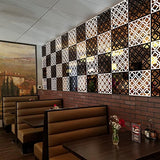 KERNORV Hanging Room Divider Decorative Screen Panels Made of PVC Room Divider Panels Screen for Dining Room Bed Room Office Restaurant(Black, 12 PCS) KERNORV