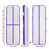 FBSPORT 20ft Inflatable Air Gymnastics Mat Training Mats 4 inches Thickness Gymnastics Tracks for Home Use/Training/Cheerleading/Yoga/Water with Pump FBSPORT