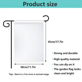 10 PCS sublimation garden flags blank christmas garden flag 17.7×11.8 Inch Polyester Banners Flag for Outdoor Courtyard Decoration ORJ