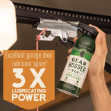 Gear Hugger Multipurpose Lubricant - Eco-Friendly (11 oz, Pack of 1), Rust Remover - Garage Door Lubricant Spray, Door Hinge Lubricant & Lock Lubricant - Plant-Based, No Petroleum, No PTFE Gear Hugger
