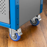 ROCKLER Steel Router Table Cabinet w/Router Dust Collection Box, Swivel Casters, Dual Dust Port & More - Steel Cabinet Holds Router Accessories, ROCKLER