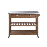 Boraam Sonoma Kitchen Cart, Barnwood Wire-Brush Boraam