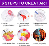 croshom Paint by Numbers Kit for Adults Beginner, DIY Easy Canvas Adult Paint by Numbers Kits, Gifts and Home Wall Decor 16" x 20",Street Scenery croshom