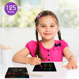 ZMLM Rainbow Scratch Paper Art Crafts Mini Notes Kids Gifts 4 5 6 7 8 9 10 Years Old Girls Boys Students Teens Classroom Prizes School Supplies Birthday Party Travel Toy Activity ZMLM