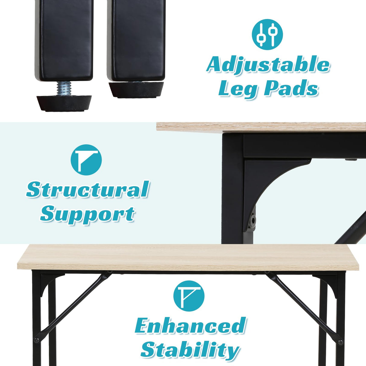 HKLGorg 32 Inch Home Office Desk Computer Desk Wooden Study Table Study Desk Simple Gaming Desk Modern PC Laptop Desks Computer Table Writing Table Computer Workstation for Home Office, Nature HKLGorg