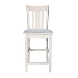 International Concepts San Remo Stool, 24-Inch SH, Unfinished IC International Concepts