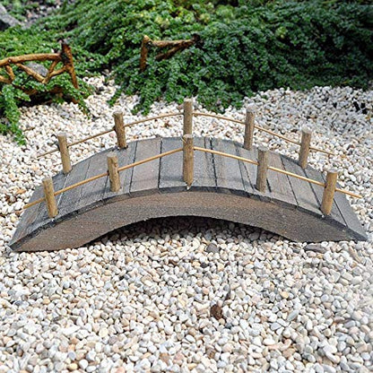 Wooden Bridge for Miniature Garden, Fairy Garden - WoodArtSupply