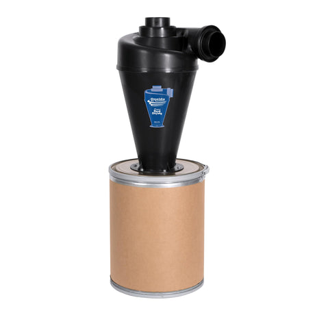 Oneida Air Systems Super Dust Deputy Compact 15 Gallon 4/5 Deluxe Cyclone Kit for for Single Stage 0.5 to 3HP Dust Collectors, Black Oneida Air Systems
