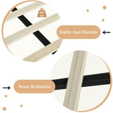 IMMERSTABLE Pink Full Size Bed Frame with LED Lights, Upholstered Bed Frame Full with Headboard, Heavy Duty Wood Slats Support, Noise-Free, No Box Spring Needed, Easy Assembly IMMERSTABLE