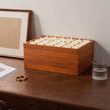 Oirlv 24 Grid Wood Jewelry Tray Microfiber Interior Jewelry Drawer Organizer Showcase Display Box Ring Earrings Holder Oirlv